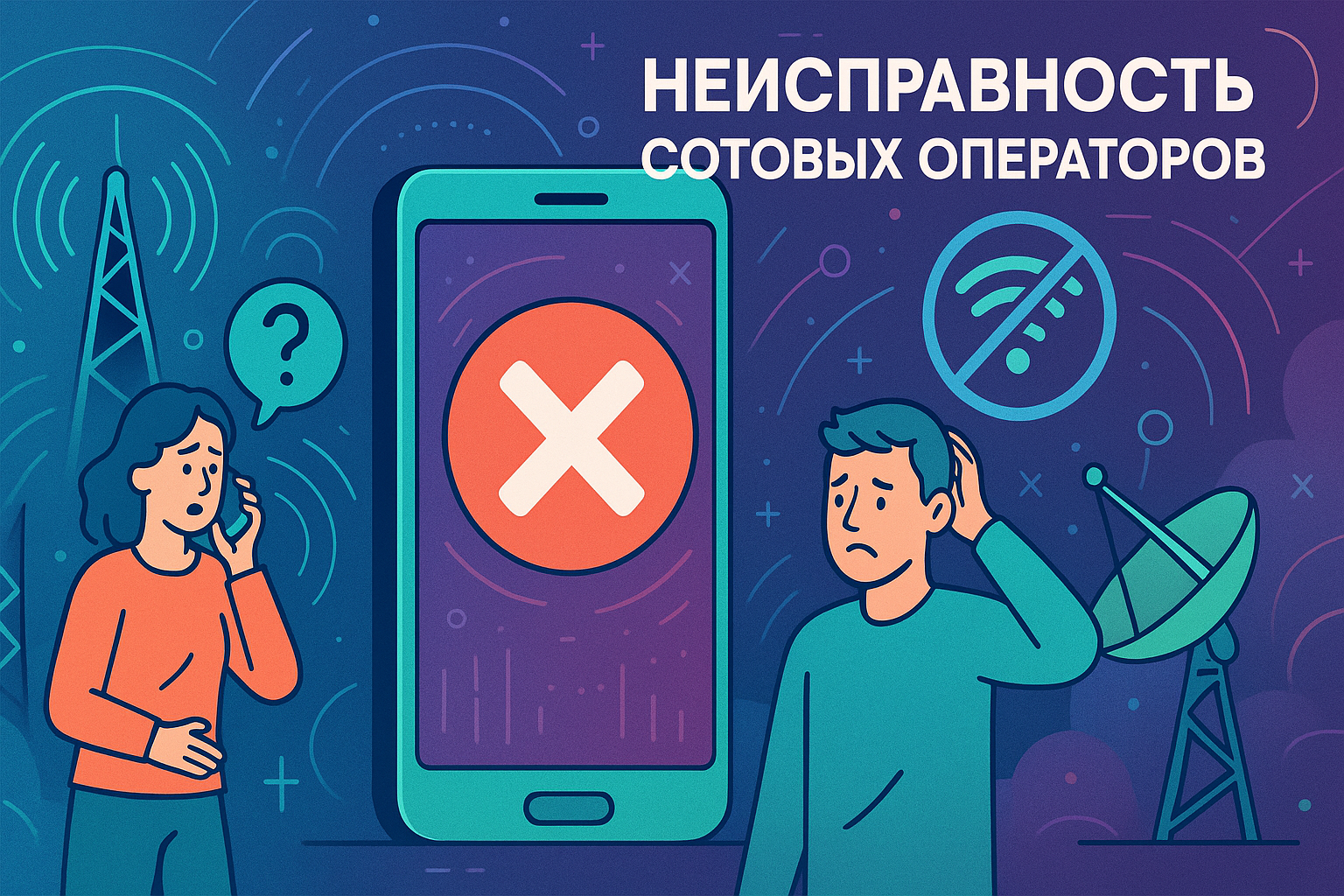 Массовые сбои связи в России — что происходит 28 июня 2025 года?